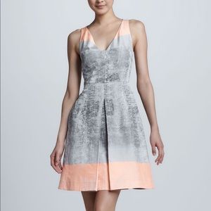 Rachel Roy Plus Ombré Taffeta V-Neck Dress Sz 14